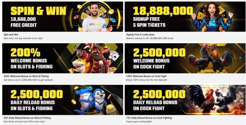 BetVisa - Bet Visa đăng ký tặng 58k tải app đăng nhập nhanh nhất tháng 11/2025 21 Khuyến mãi và ưu đãi đậm tay – Chơi vui nhận quà thả ga